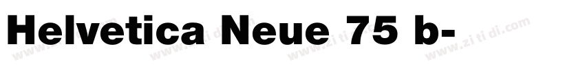 Helvetica Neue 75 b字体转换